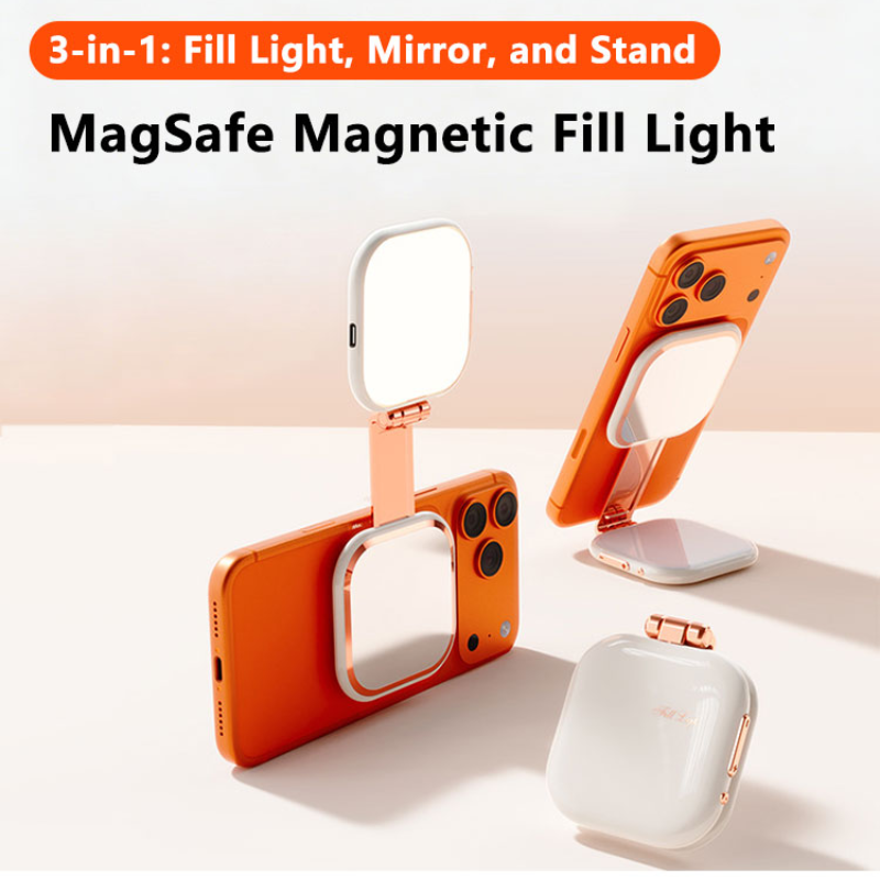 Photography Mobile Lighting - ضوء حلقي مغناطيسي 3 في 1