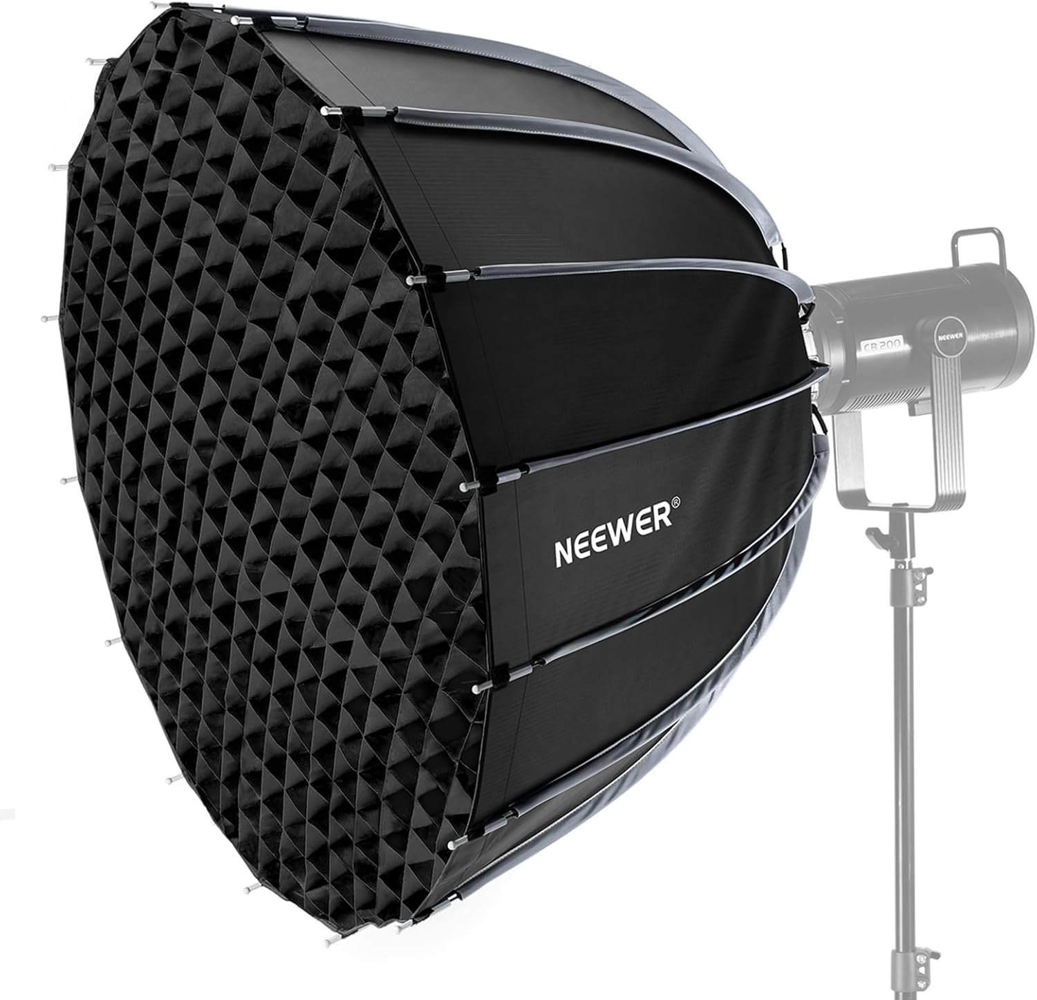 Photography Lighting Kits - صندوق إضاءة بارابولي مع قاعدة بوينز،