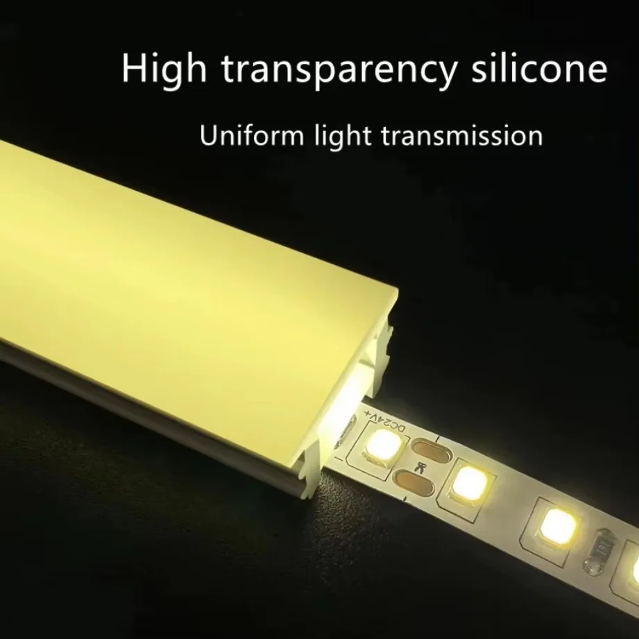راحة الأبيض سيليكون أنبوب LED  - مراجعة Diffusion Material Roll وسعره