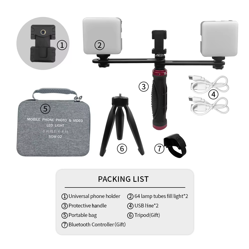 مصباح ملء عن طريق الفم LED داخ - مراجعة Photography Mobile Lighting وسعره