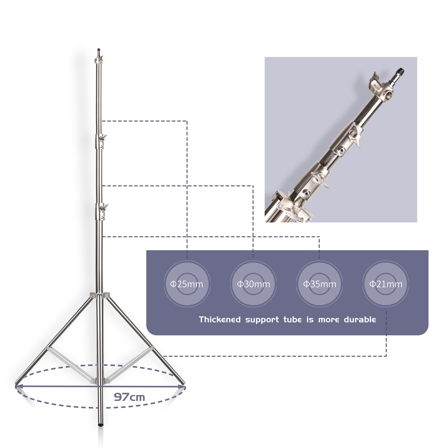 SH 2.8M الفولاذ المقاوم للصدأ  - مراجعة Photography Lighting For Products وسعره