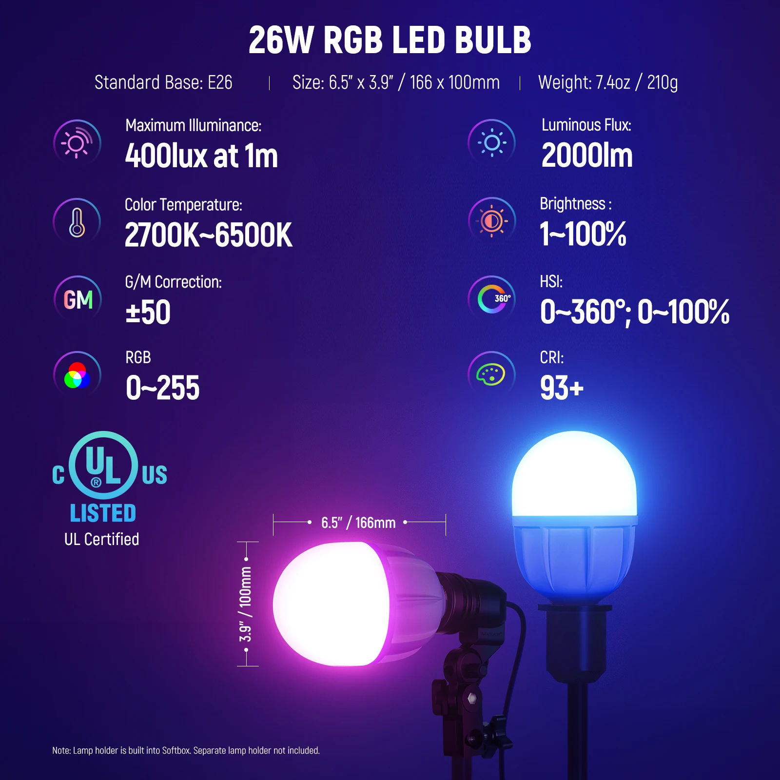 طقم إضاءة نيوير RGB سوفت بوكس  - مراجعة Lighting Effect In Photography وسعره