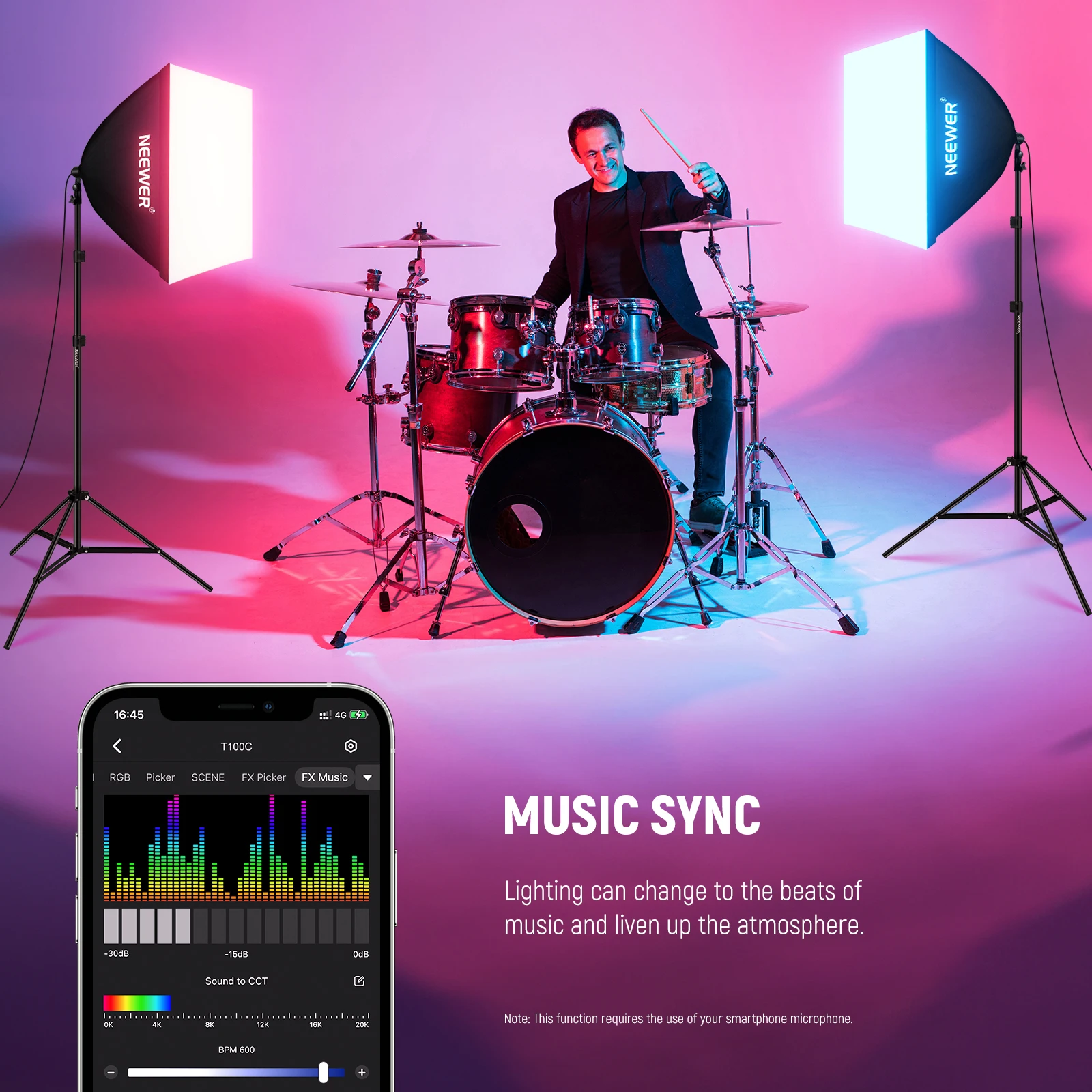 طقم إضاءة نيوير RGB سوفت بوكس  - مراجعة Lighting Effect In Photography وسعره
