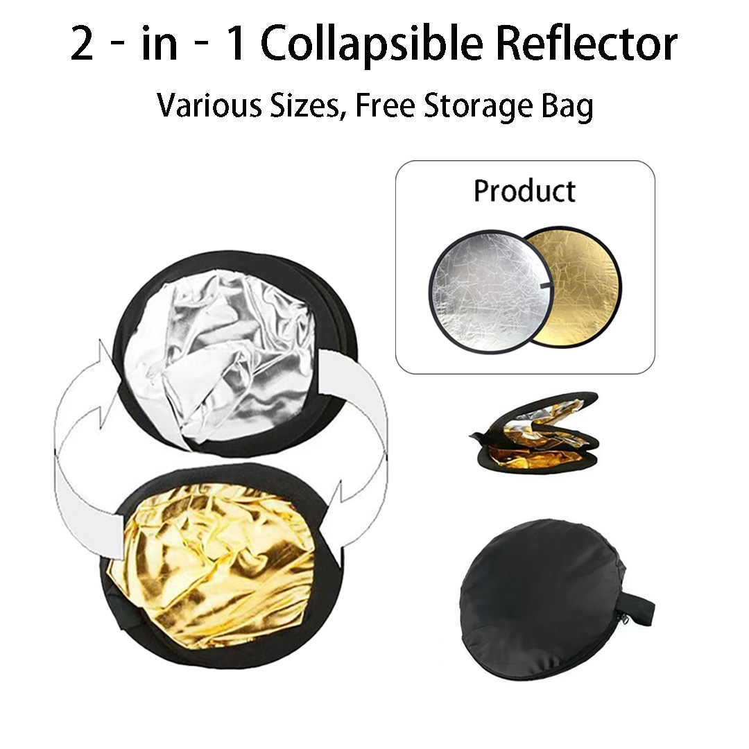 قرص إضاءة قابل للطي مزدوج الجو - مراجعة Photography Lighting Reflector وسعره