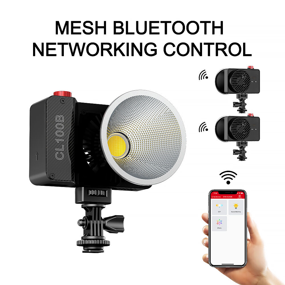 ضوء LED محمول ثنائي اللون GVM  - مراجعة Photography Lighting Outdoor وسعره