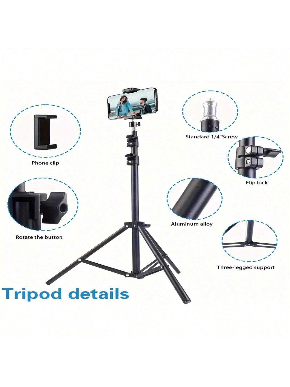 1 قطعة حامل ثلاثي القوائم قائم - مراجعة Photography Mobile Lighting وسعره