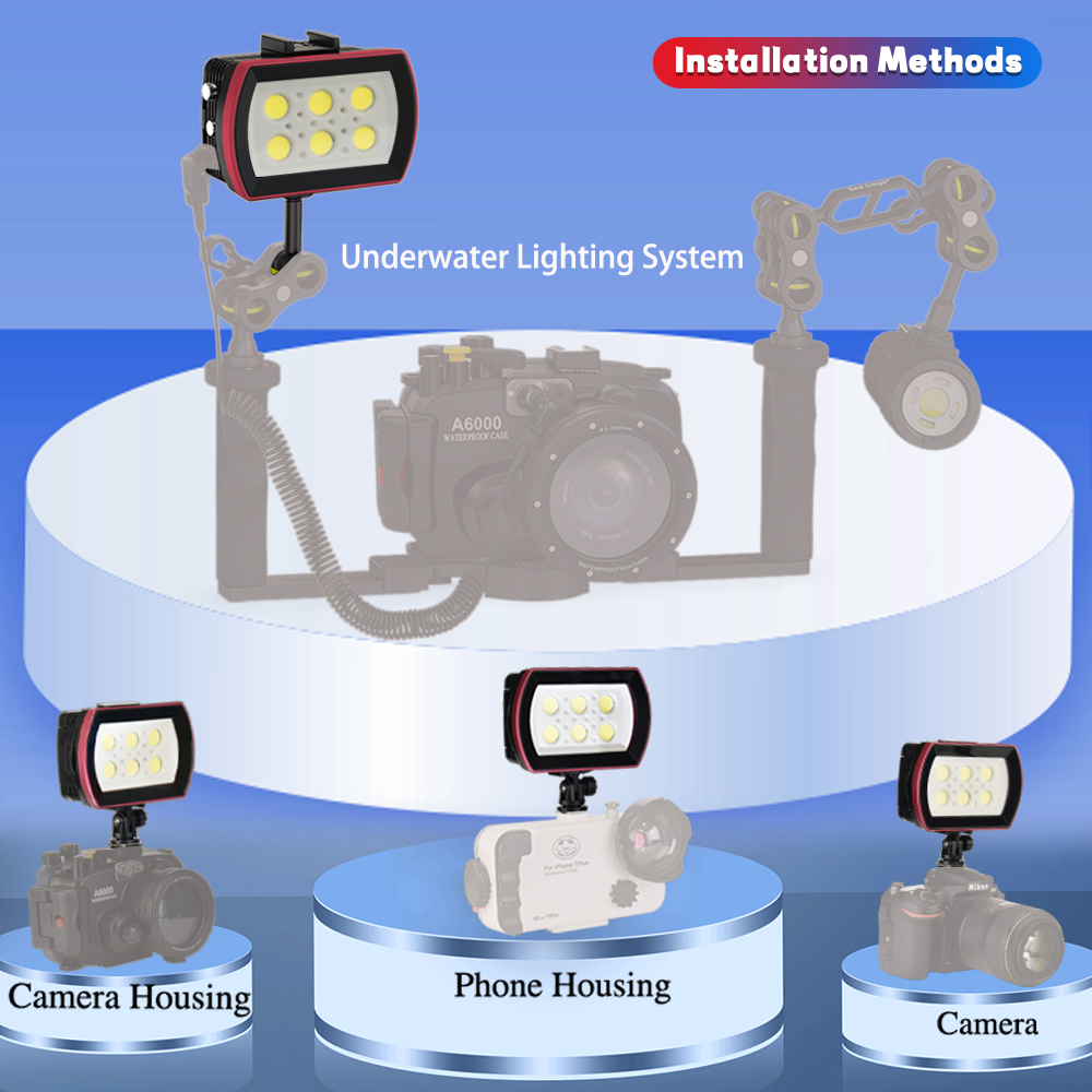 ضفادع البحر 40 متر إضاءة مقاوم - مراجعة Photography Lighting Brand وسعره