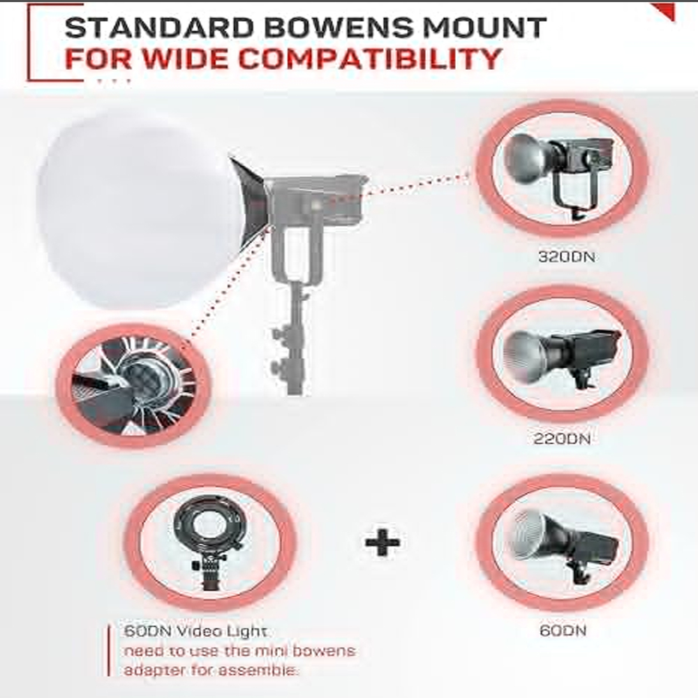 Softbox فانوس ifoetage ، تحرير - مراجعة Barn Door Modifier وسعره