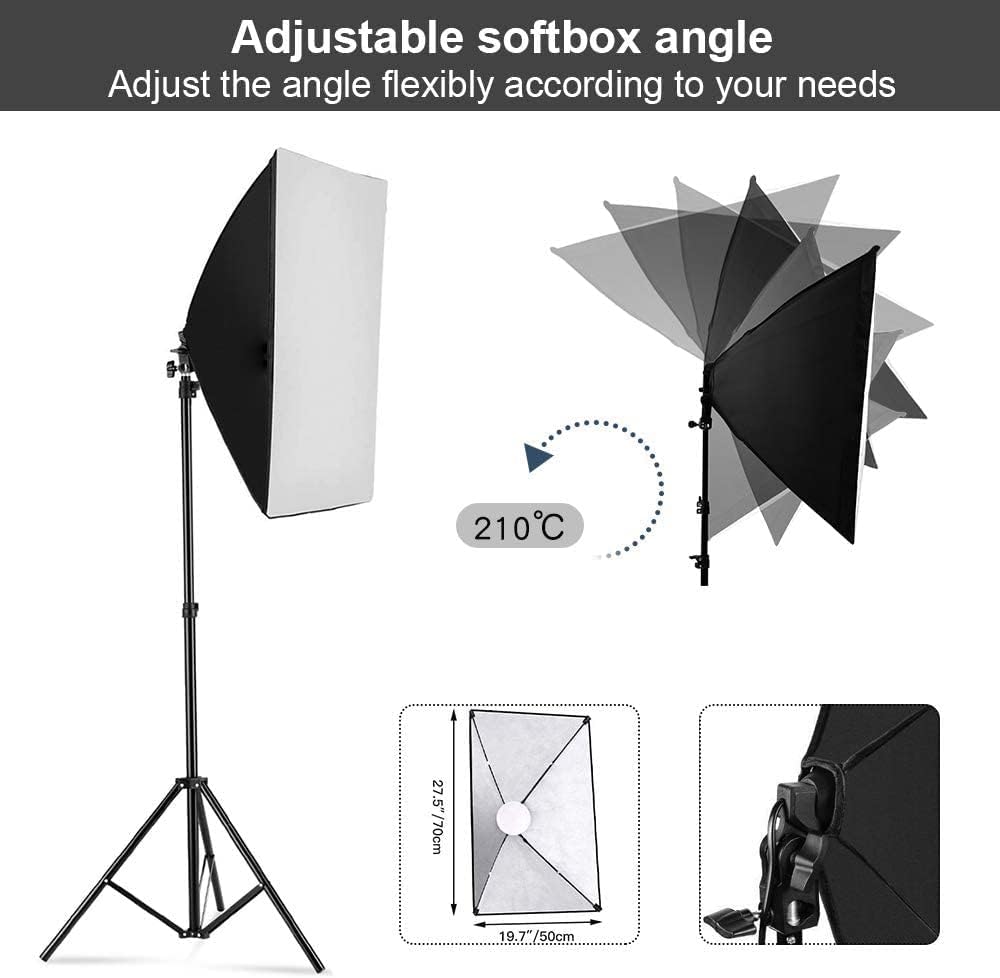 مجموعة إضاءة سوفت بوكس للتصوير - مراجعة Photography Lighting Kits وسعره