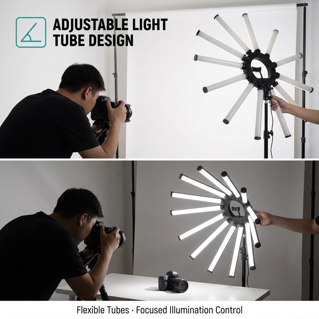طقم إضاءة تصوير متعدد الأنابيب - مراجعة Photography Lighting Kits وسعره