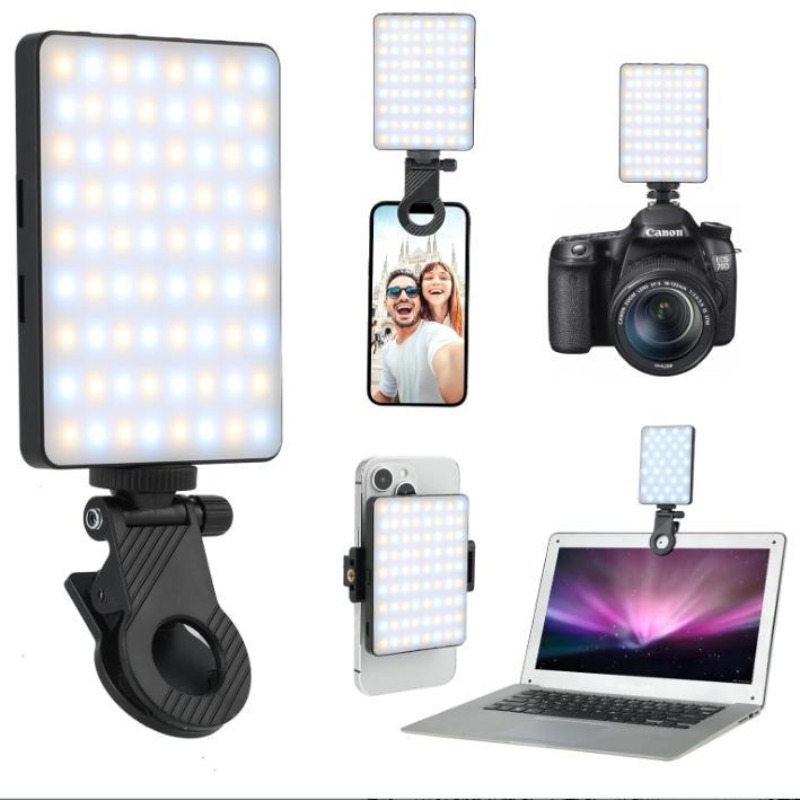 مصباح سيلفي LED قابل لإعادة ال - مراجعة Photography Lighting Video وسعره