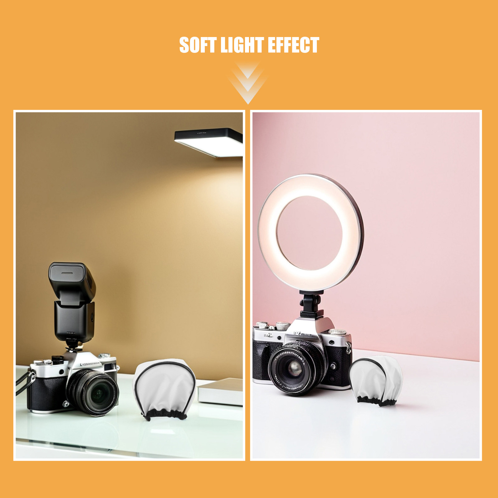 4 قطع من موزعات الضوء الناعم ل - مراجعة Lighting Effect In Photography وسعره