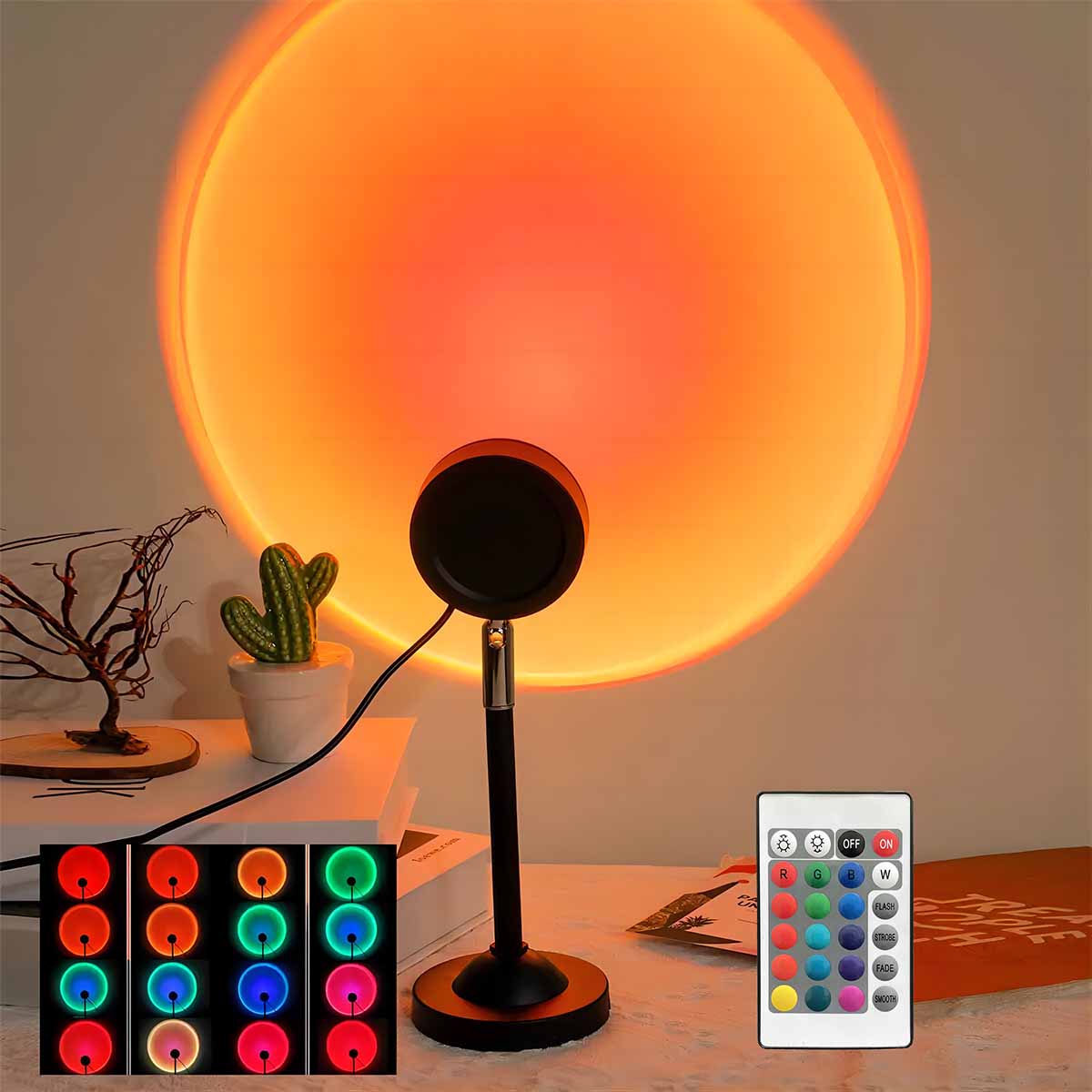 ضوء إسقاط غروب الشمس مع جهاز ت - مراجعة Photography Lighting Wall وسعره